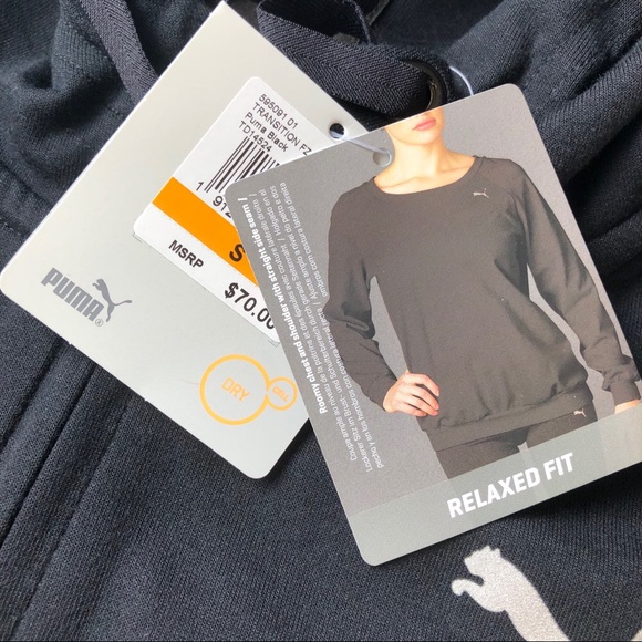 Puma Relaxed Fit Zip Up Hoodie - Picture 6 of 8